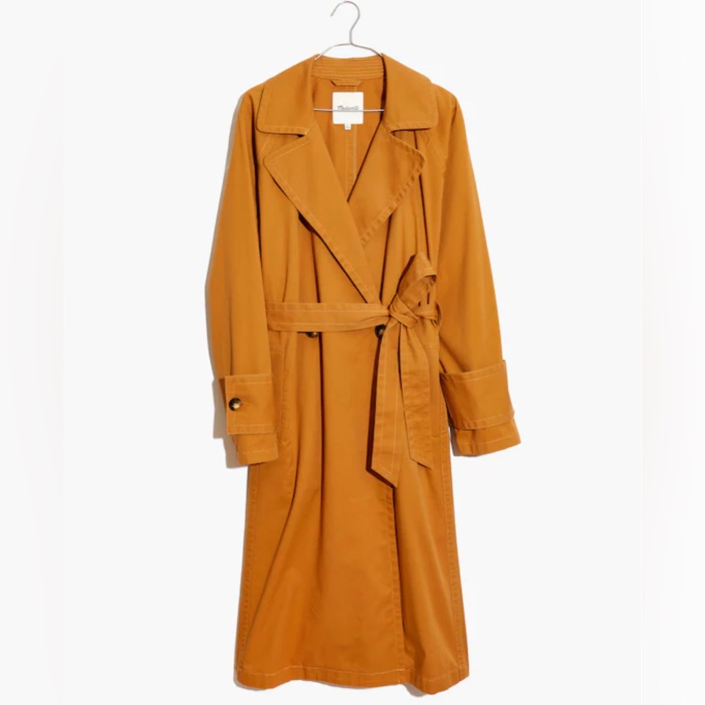 Madewell Sedgwick Trench Coat in Toffee